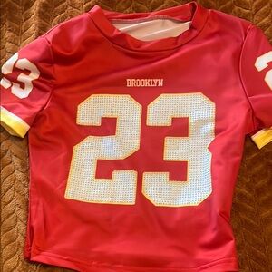 SHEIN Red and Yellow Women's Jersey